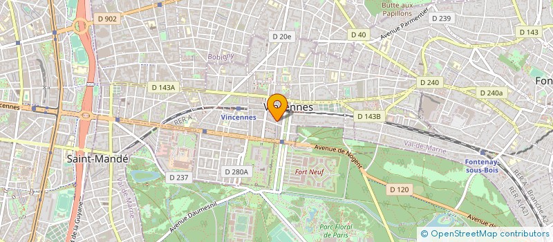 localisation de l'entreprise MADAME CLOE AURELIA PAULINE WETZSTEIN à VINCENNES