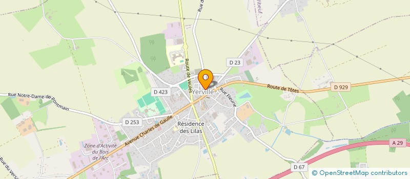 localisation de l'entreprise MADAME CLOE BENARD  YERVILLE