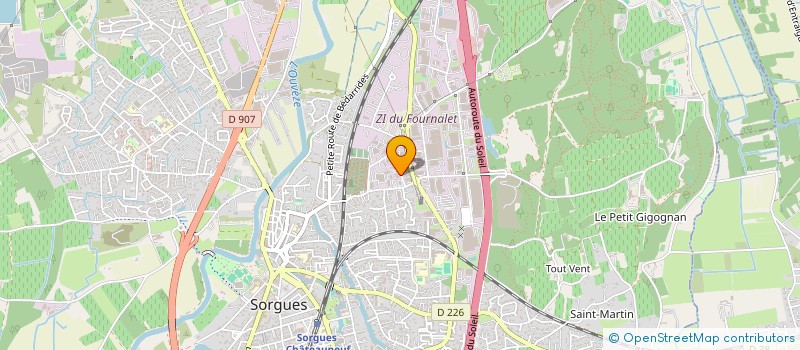 localisation de l'entreprise MADAME CLOE BERGEON à SORGUES