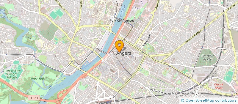 localisation de l'entreprise MADAME CLOE BERTHOMEAU à ANGERS