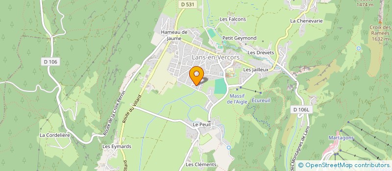 localisation de l'entreprise MADAME CLOE CANDOTTO DIT MIS  LANS-EN-VERCORS