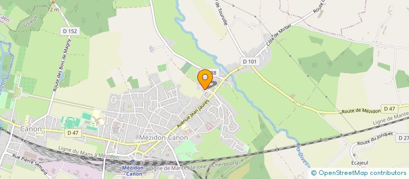 localisation de l'entreprise MADAME CLOE CATHERINE  MEZIDON VALLEE D'AUGE