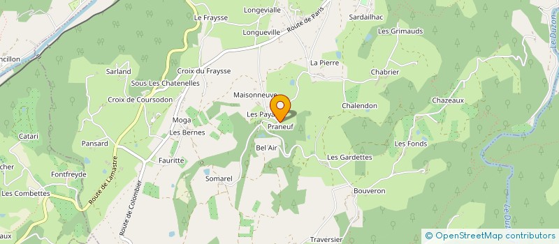 localisation de l'entreprise MADAME CLOE CHAPOUTIER  SAINT-BARTHELEMY-LE-PLAIN