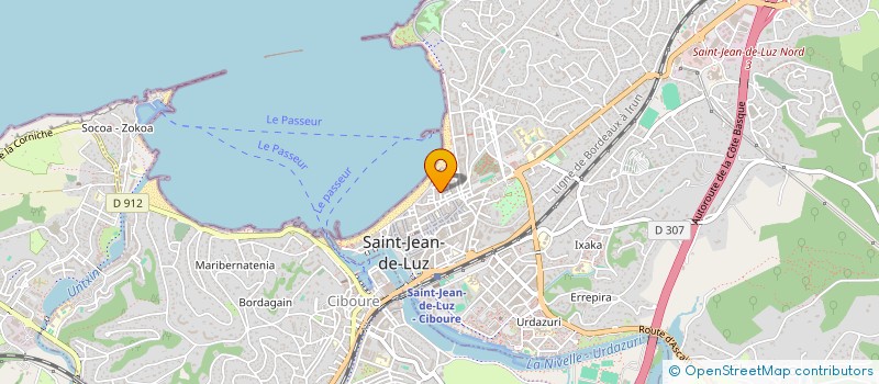 localisation de l'entreprise MADAME CLOE CHAUSSE à SAINT-JEAN-DE-LUZ