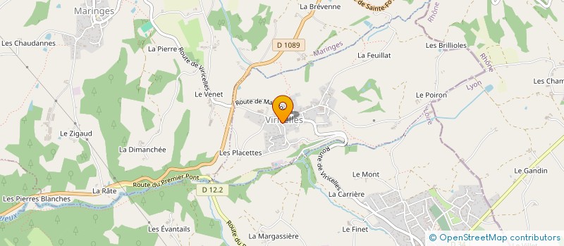 localisation de l'entreprise MADAME CLOE COLLET à VIRICELLES