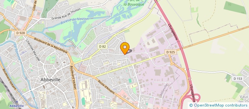 localisation de l'entreprise MADAME CLOE COUPEL à ABBEVILLE