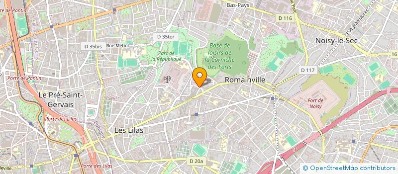 localisation de l'entreprise MADAME CLOE CRESPO à ROMAINVILLE