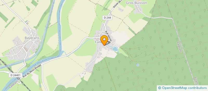 localisation de l'entreprise MADAME CLOE DAVID  FALLETANS