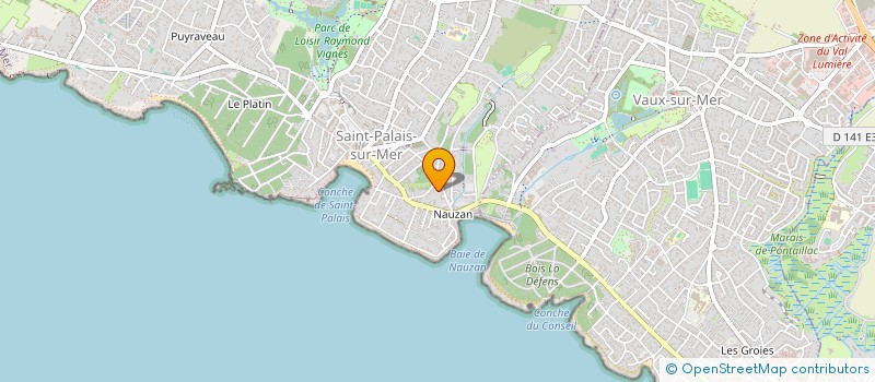 localisation de l'entreprise MADAME CLOE DELESTRE  SAINT-PALAIS-SUR-MER