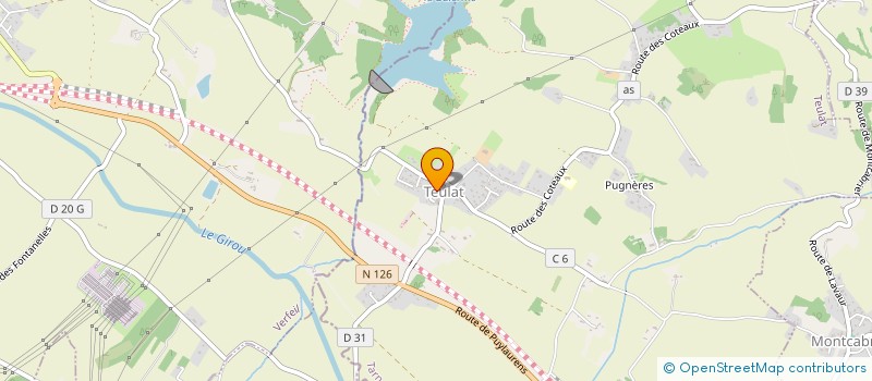 localisation de l'entreprise MADAME CLOE DELOBEL  TEULAT