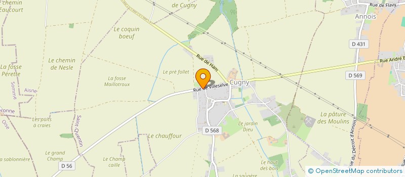 localisation de l'entreprise MADAME CLOE DEVITS  CUGNY