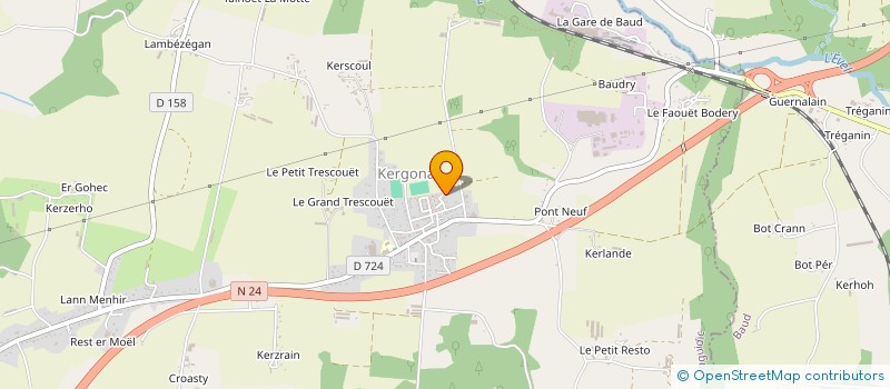 localisation de l'entreprise MADAME CLOE DUGAST  LANGUIDIC