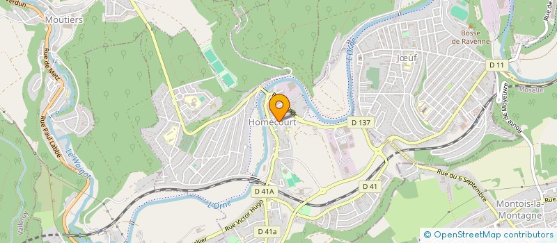 localisation de l'entreprise MADAME CLOE FAVRE  HOMECOURT