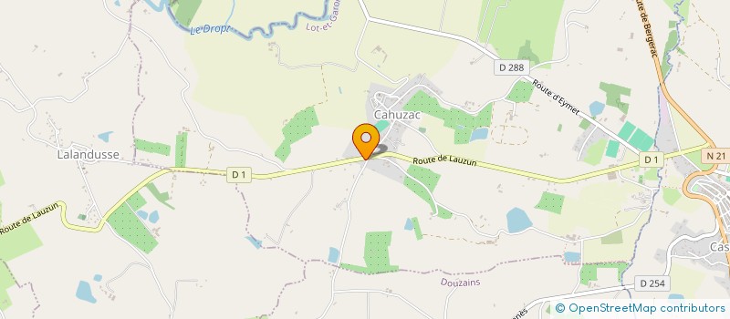 localisation de l'entreprise MADAME CLOE FERRACIN  CAHUZAC