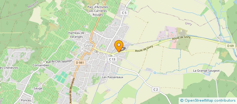 localisation de l'entreprise MADAME CLOE GANTIER  GIVRY