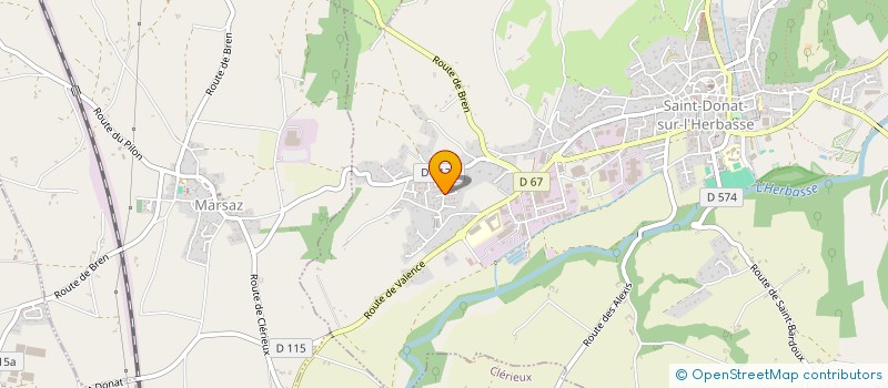 localisation de l'entreprise MADAME CLOE GENIN à SAINT-DONAT-SUR-L'HERBASSE