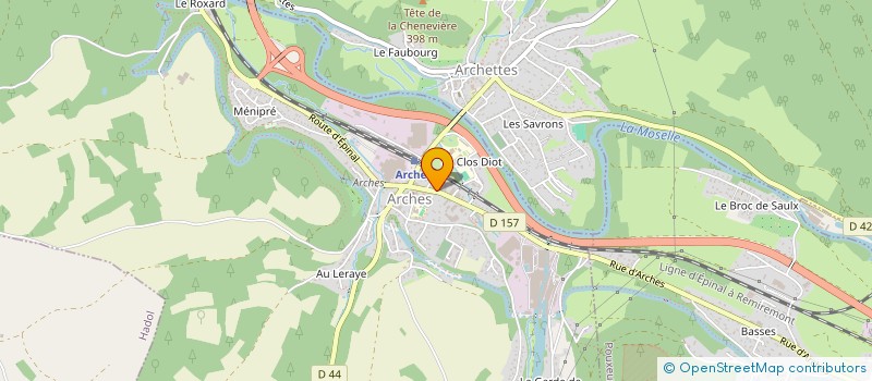 localisation de l'entreprise MADAME CLOE GRANDGEORGE  ARCHES