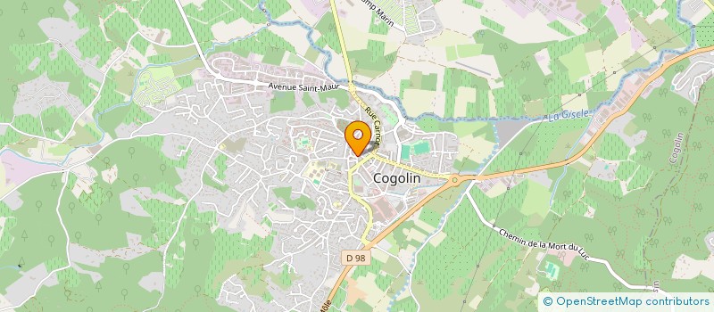 localisation de l'entreprise MADAME CLOE GUILLOTREAU  COGOLIN