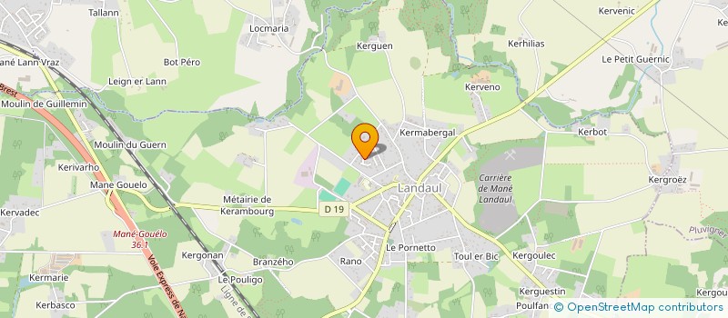 localisation de l'entreprise MADAME CLOE HERVE  LANDAUL