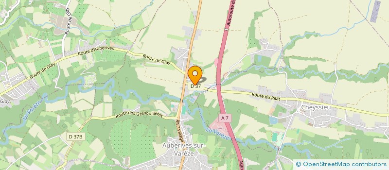 localisation de l'entreprise MADAME CLOE JEGLOT  AUBERIVES-SUR-VAREZE