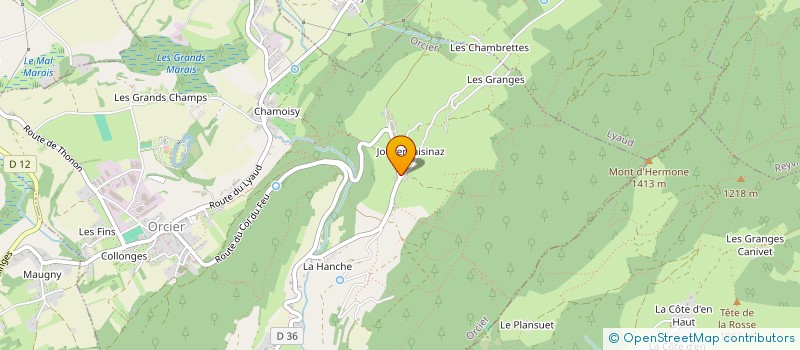 localisation de l'entreprise MADAME CLOE LARDE  ORCIER