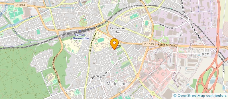 localisation de l'entreprise MADAME CLOE LELEU  EVREUX