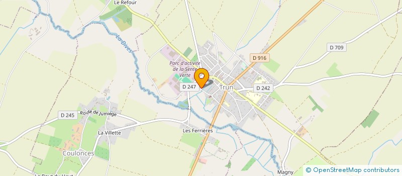 localisation de l'entreprise MADAME CLOE NORMAND à TRUN