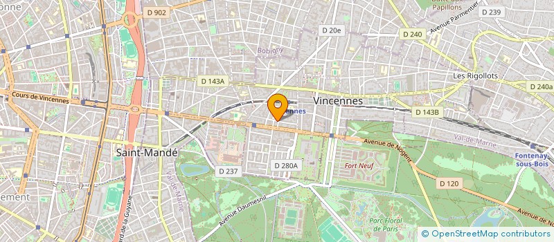 localisation de l'entreprise MADAME CLOE PELO à VINCENNES