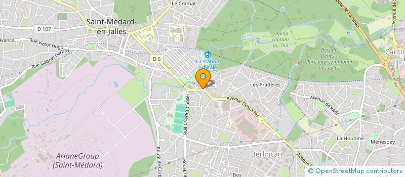 localisation de l'entreprise MADAME CLOE PREVOST  SAINT-MEDARD-EN-JALLES