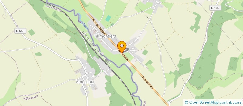 localisation de l'entreprise MADAME CLOE REUNGERE  TALMONTIERS