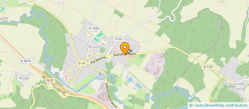 localisation de l'entreprise MADAME CLOE SERVAJEAN  BRAINE