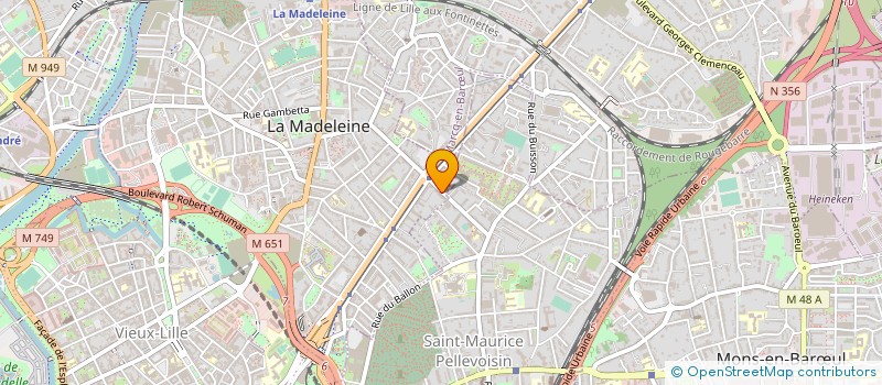 localisation de l'entreprise MADAME CLOE SOBACO à LA MADELEINE