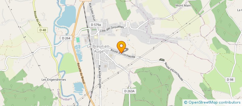 localisation de l'entreprise MADAME CLOE TESSON  LE BREUIL-EN-AUGE