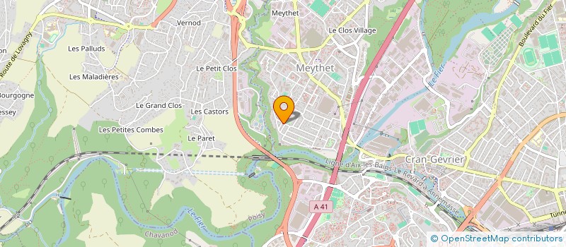 localisation de l'entreprise MADAME CLOE TILLIER à ANNECY