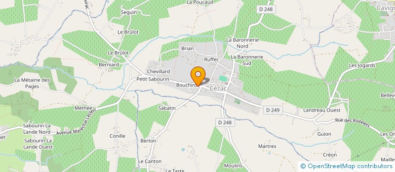 localisation de l'entreprise MADAME CLOE TONNELE  CEZAC