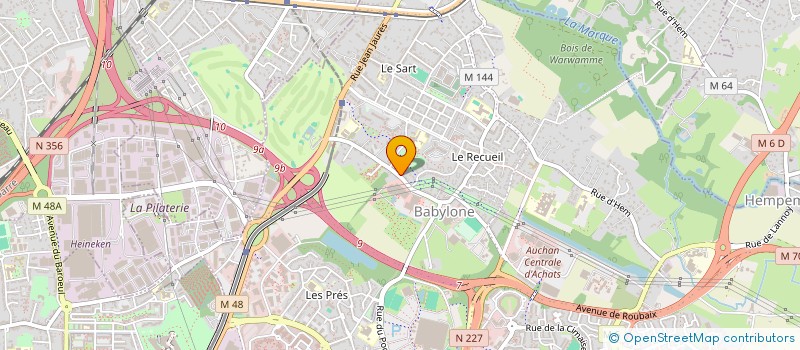 localisation de l'entreprise MADAME CLOE VANDAMBOSSE  VILLENEUVE-D'ASCQ