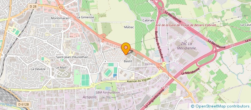 localisation de l'entreprise MADAME CLOE VIALA  BEZIERS