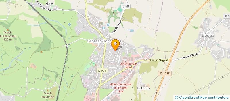 localisation de l'entreprise MADAME CLOEE GUYON TIEULIE à SEBAZAC-CONCOURES