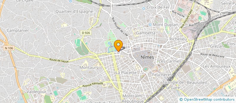 localisation de l'entreprise MADAME CLOELIA CALIBRE  NIMES