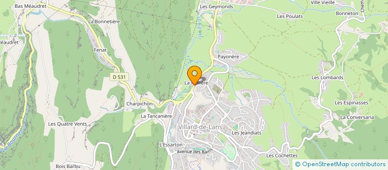 localisation de l'entreprise MADAME CLOELIA MARTIN  VILLARD-DE-LANS