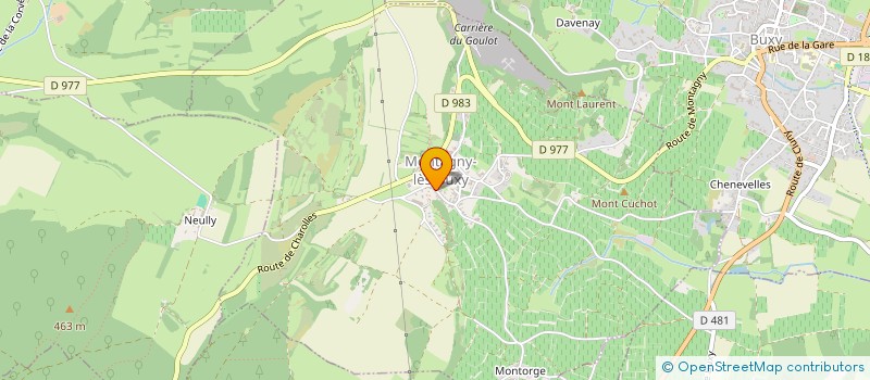 localisation de l'entreprise MADAME CLOELIA THEVENOT  MONTAGNY-LES-BUXY