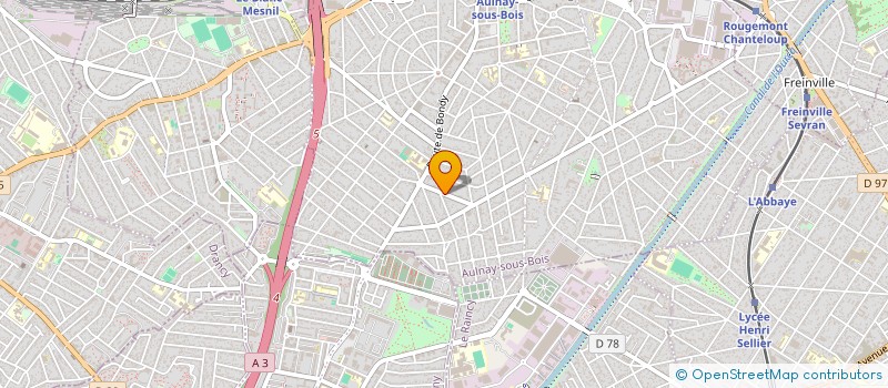 localisation de l'entreprise MADAME CLORENE SATURNE à AULNAY-SOUS-BOIS