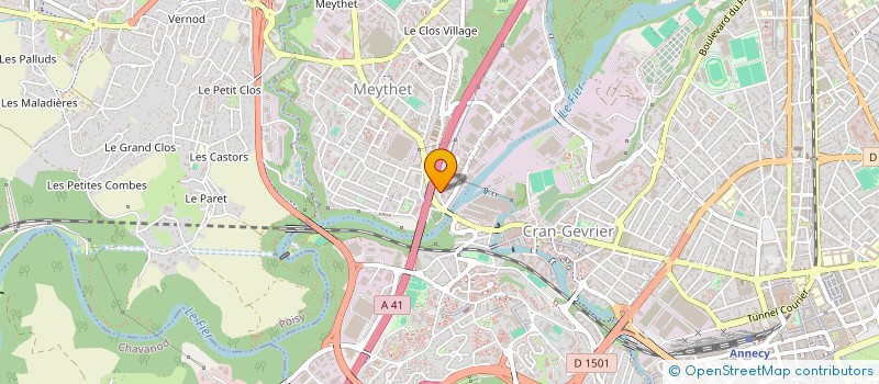 localisation de l'entreprise MADAME CLOTHIDE SBAFFO à ANNECY