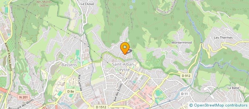 localisation de l'entreprise MADAME CLOTHILDE BILLAZ  SAINT-ALBAN-LEYSSE