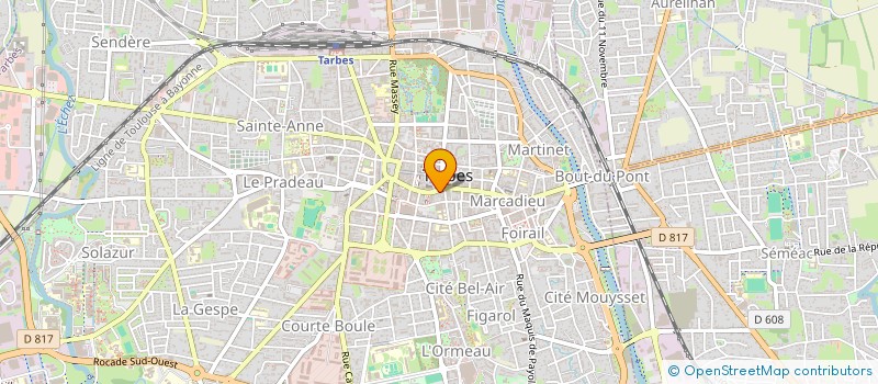 localisation de l'entreprise MADAME CLOTHILDE BRIEZ  TARBES