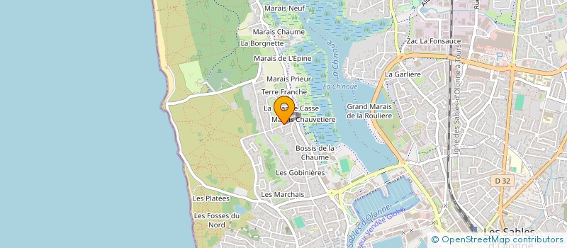 localisation de l'entreprise MADAME CLOTHILDE CLEMENCEAU à LES SABLES D'OLONNE