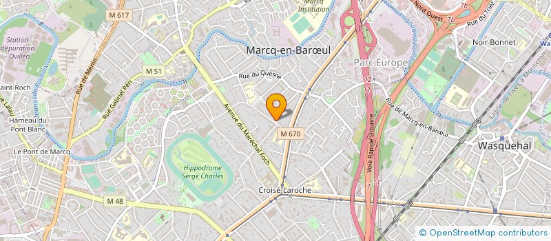 localisation de l'entreprise MADAME CLOTHILDE CROIN à MARCQ-EN-BARŒUL