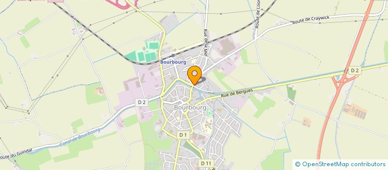 localisation de l'entreprise MADAME CLOTHILDE DELESTREZ  BOURBOURG