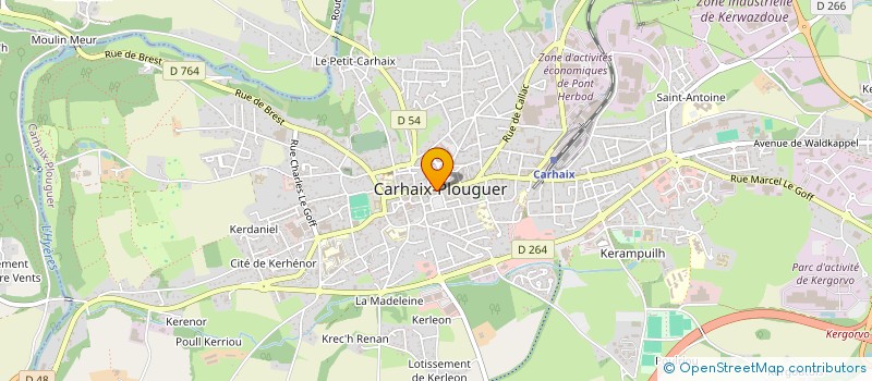 localisation de l'entreprise MADAME CLOTHILDE FRAMMEZELLE à CARHAIX PLOUGUER