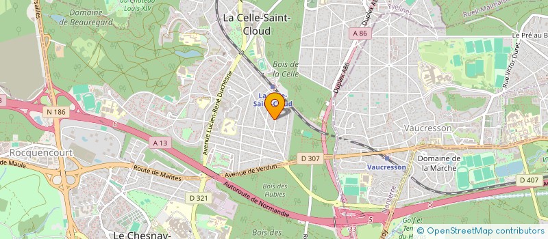 localisation de l'entreprise MADAME CLOTHILDE GAGNAIRE  LA CELLE-SAINT-CLOUD